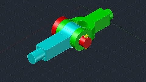 Knuckle Joint in 3D/ AutoCAD 3D drawings/ Basic 3D drawings in AutoCAD/ Knuckle joint Assy DRG.