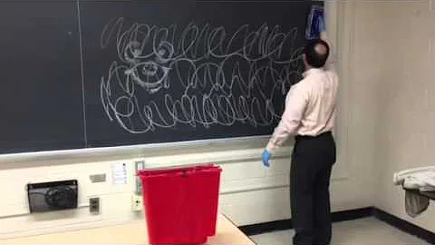 RU Blackboard Cleaning with DoodleBug and Microfiber