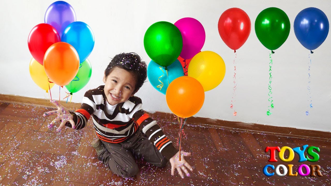 Aprende los colores con globos 🎈🎈 Juegos para niños - Videos educativos -  Mimonona Stories 