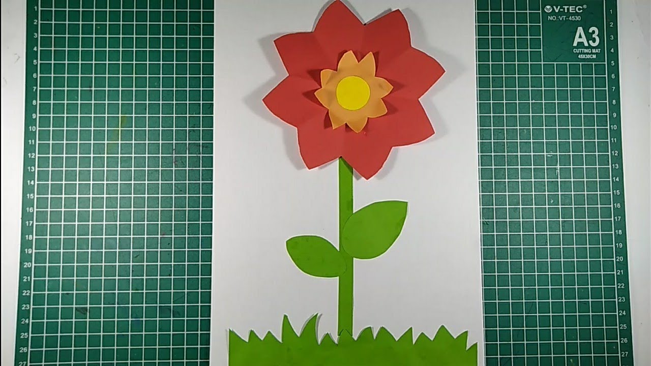 CARA MEMBUAT HIASAN BUNGA DARI KERTAS 