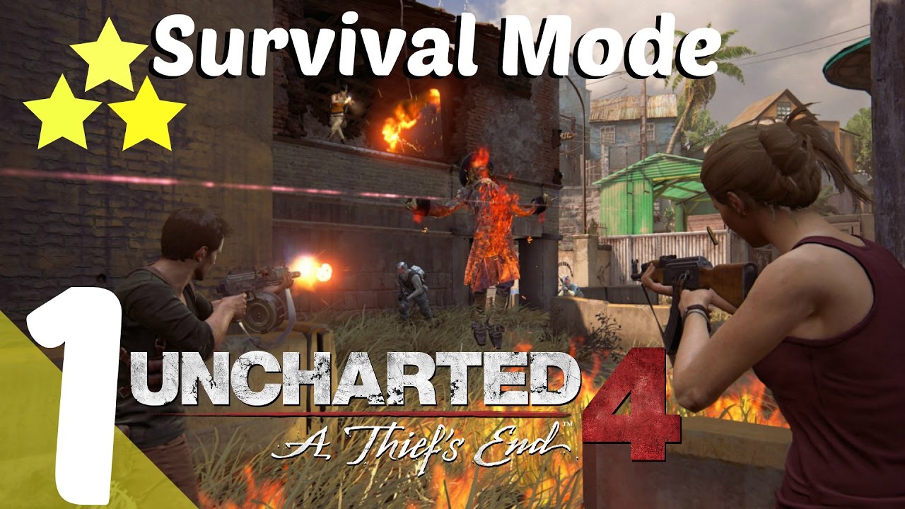 UNCHARTED 4 Survival Mode - All 10 Stages 3 Stars Gameplay Walkthrough l PS4 Pro