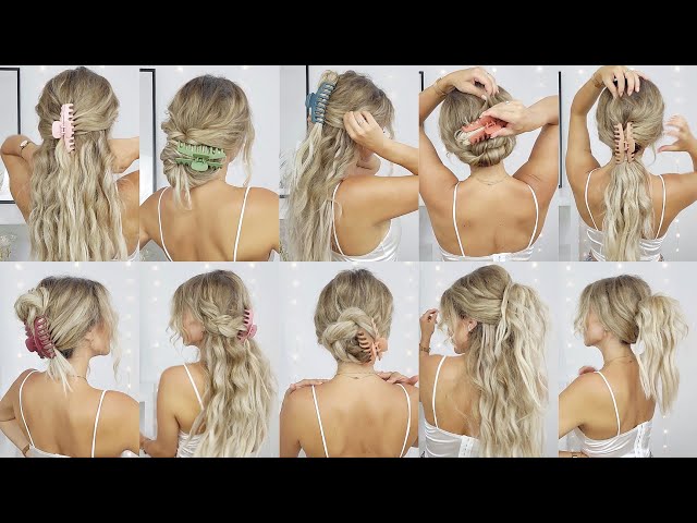 4 TRENDY CLAW CLIP HAIRSTYLES YOU'RE GOING TO LOVE! Short, Medium, and Long  Hairstyles - YouTube