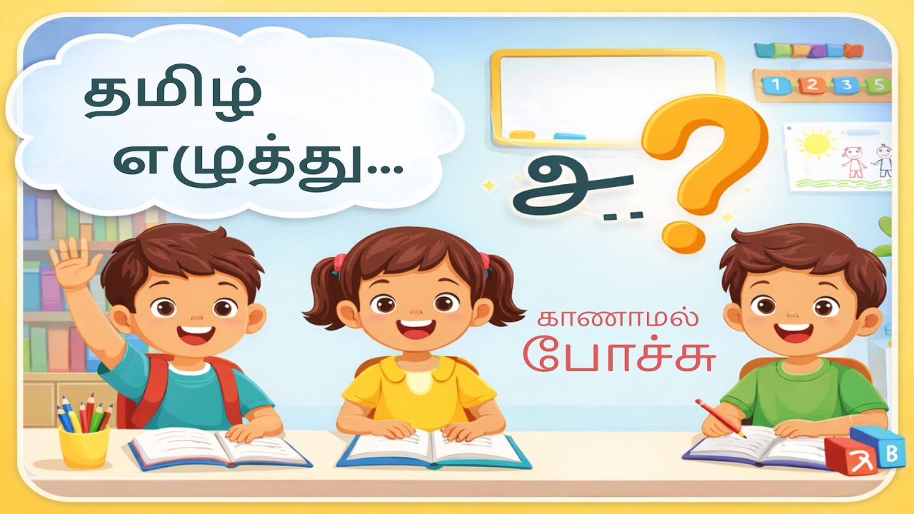 தமிழ் எழுத்து காணாமல் போச்சு 😲 | Missing Letter Game Tamil | Kids Learning