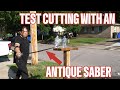 It's still deadly...Cutting with a sharp Antique British Saber