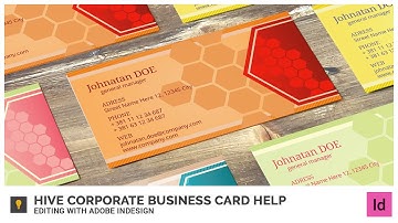 Hive Corporate Business Card Help - Editing with Adobe InDesign