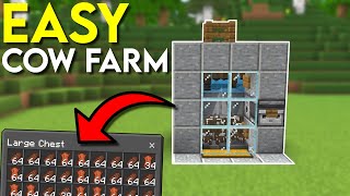 IMPROVED Cow Farm Minecraft Bedrock 1.19+ MCPE