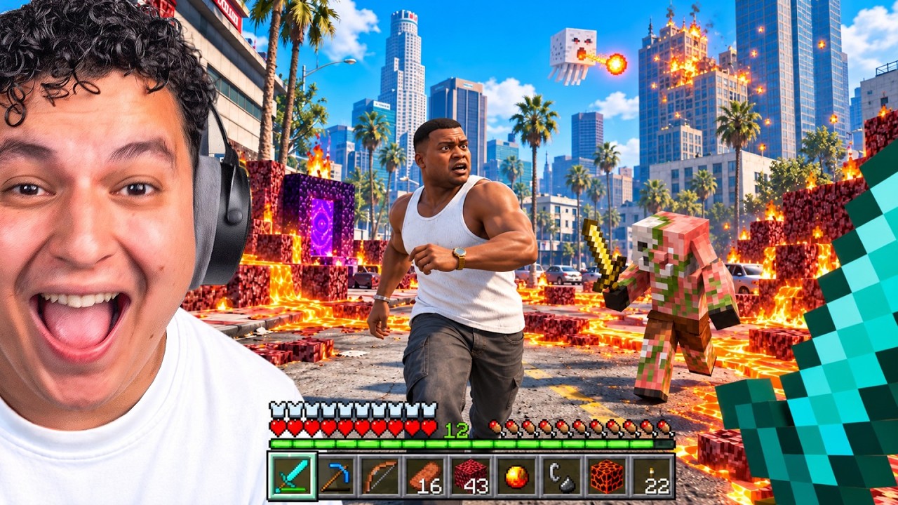 J'AI MIS MINECRAFT DANS GTA 5 ?!!