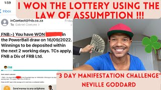 I Did The 3 Day Manifestation Challenge \& Won The Lottery | Sammy Ingram \& Neville Goddard | LOA