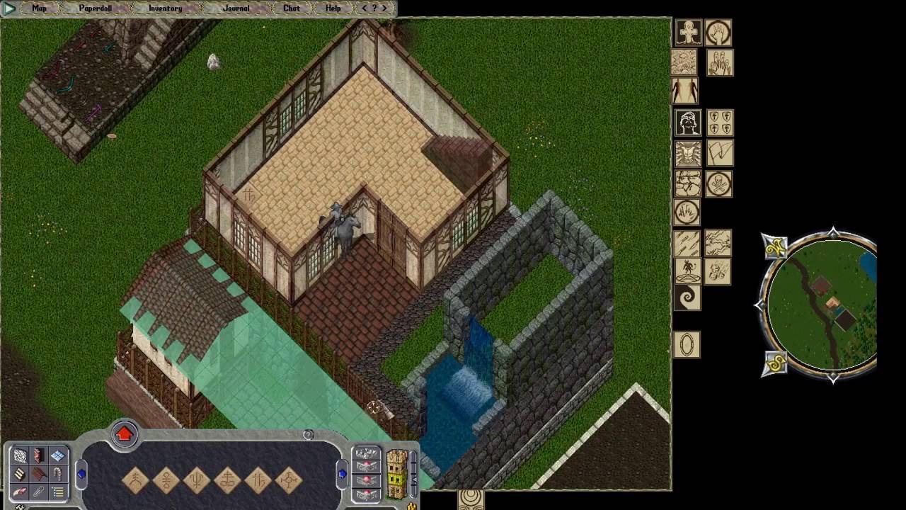 Ultima Online House Build for Player Town in YouTube
