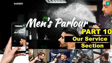 How to Create a Website using HTML/CSS, Website for Barber Shop/ Saloon/ Parler, Cyber Warriors