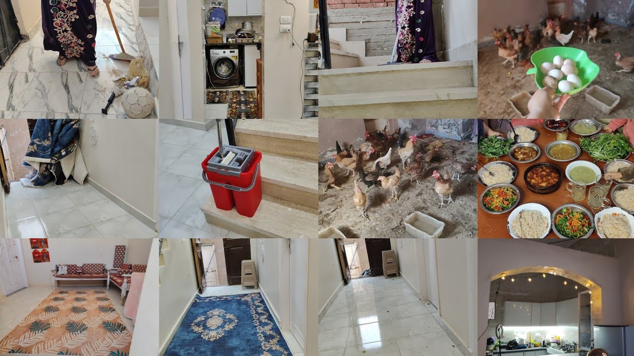 💪 تنظيف شامل للبيت كله✌️ رجعته يلمع كأنه جديد!🧼✨ روتين طاقة إيجابية وتنظيف عميق لكل ركن في البيت