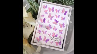 Butterflies &amp; Lace Panel Die - Creating a Stencil