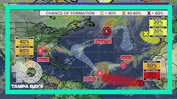 4 organized systems, 3 tropical disturbances: Atlantic hurricane season stays busy