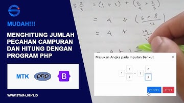 MENGHITUNG JUMLAH PECAHAN CAMPURAN DAN HITUNG DENGAN PROGRAM PHP