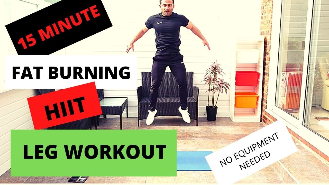 15 Minute FAT BURNING HIIT Leg Workout No equipment needed All body weight exercises YouTube