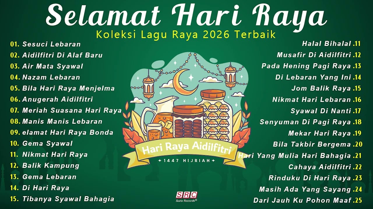 Koleksi Lagu Raya Trending 2026 | Hari Raya Aidilfitri Maaf Zahir & Batin