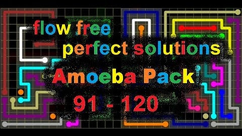 Flow Free - Amoeba Pack - Perfect Solutions for levels 91 - 120