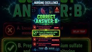 #NursingExcellence #NORCET #OBG #MgSO4 #ExamTrick