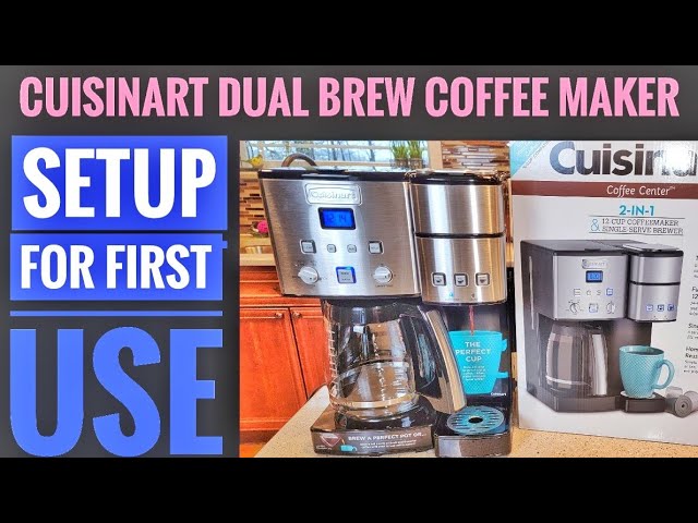 Cuisinart Coffee Maker 2 and 1 unboxing and set up Review #coffeemaker # cuisinart 