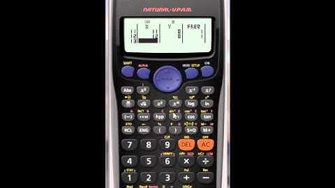 Correlation coefficient with a Casio