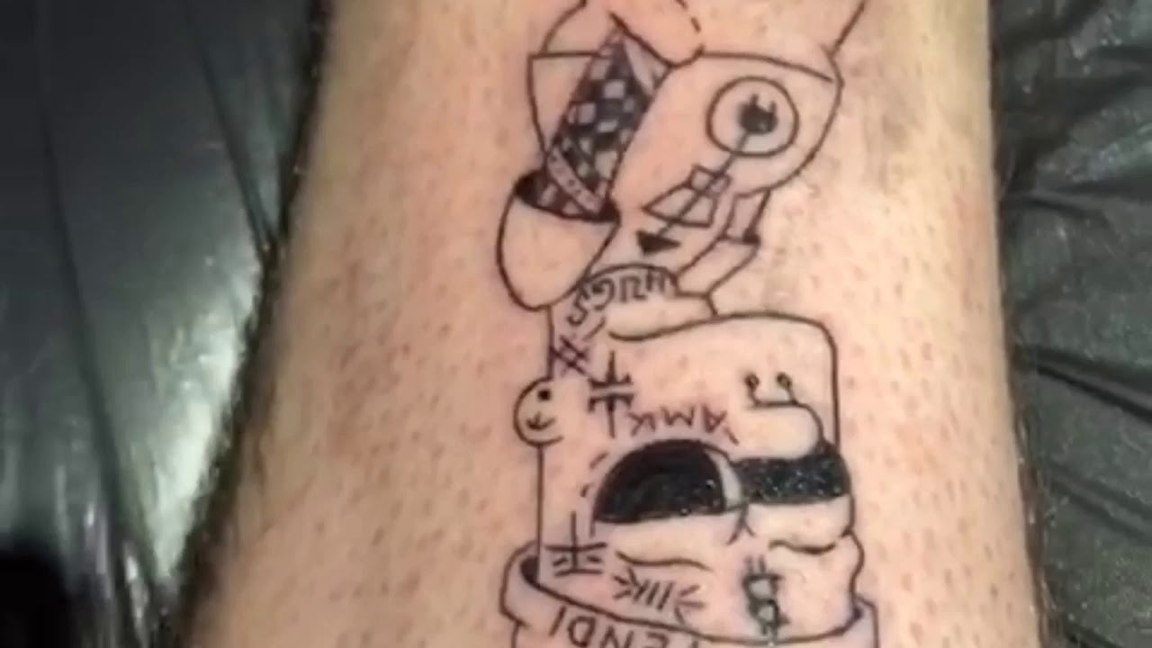 Парные тату барт и лиза эскиз