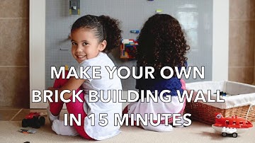 DIY Building Brick Wall Tutorial