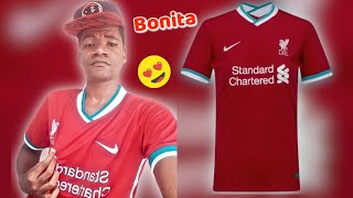 Camisa Liverpool 20/21 Comprada na Shopee😍😍😍..Linda porém simples