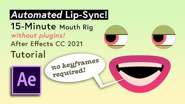Automated Lip Sync - 15 min. Mouth Rig *no plugins* After Effects 2021 Tutorial