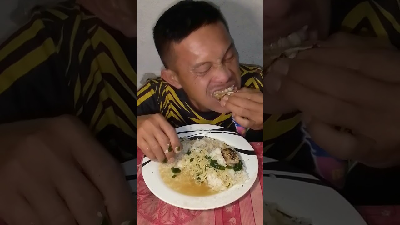Noodles with malongay mukbang