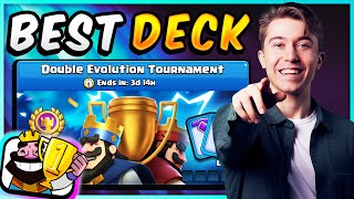 BEST DOUBLE EVOLUTION TOURNAMENT DECK in CLASH ROYALE!