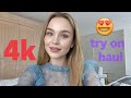 4K Micro Bikini Try On Haul Transparent Transparent Lingerie See Through Style 
