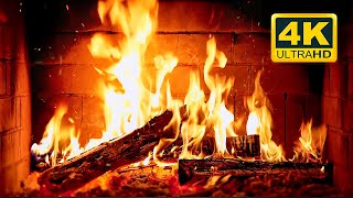 Cozy Fireplace 4K 🔥 Fireplace with Crackling Fire Sounds. Fireplace Burning