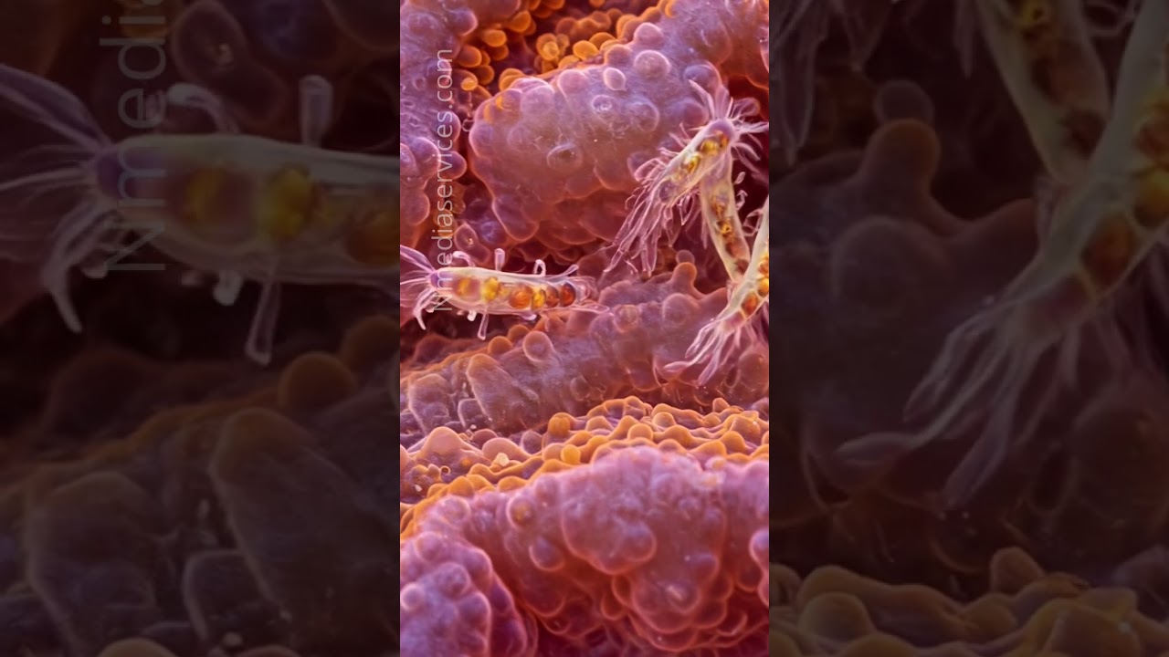 Microscopic Biological science visualization. 