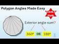 Master Polygon Angles: Interior + Exterior Angle Formulas