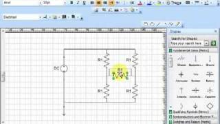 YouTube   رسم دائرة كهربائية باستخدام برنامج الفيزيو ج1