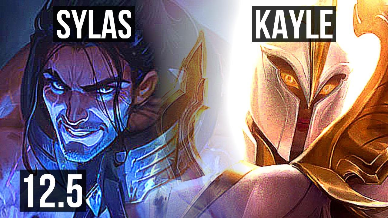 SYLAS vs KAYLE (MID) | 73% winrate, 14/2/10, Legendary | NA Grandmaster | 12.5