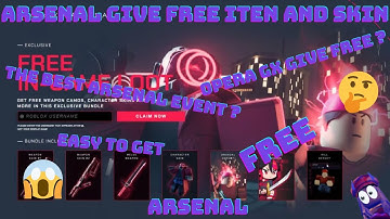 Arsenal Give free skin with Opera GX GET IT NOW !!!