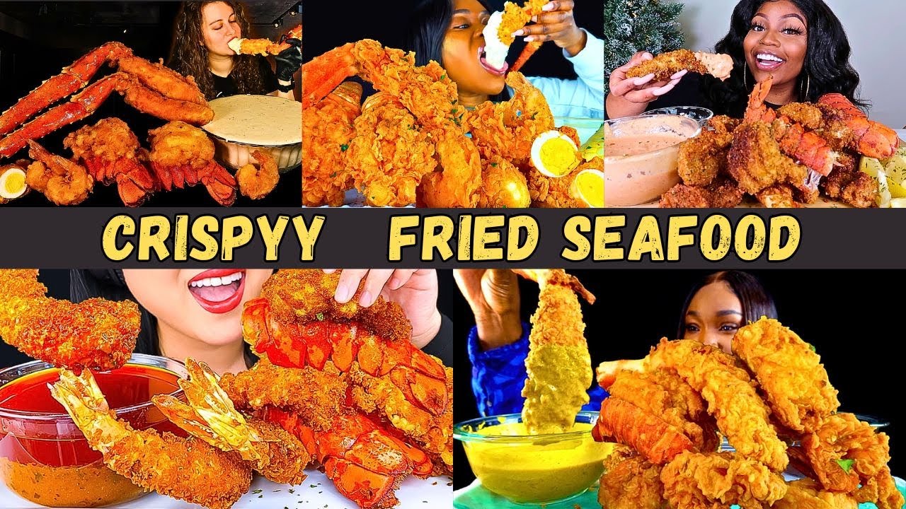 🤯🦞🤤Crispy + Juicy Fried Seafood Boil Mukbang You Can’t Miss | MUKBANG COMPILATION | BITES ONLY