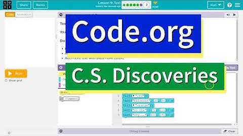 Code.org Lesson 10.6 A Text | Tutorial with Answers | Challenge A Text Color
