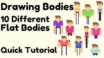 How to Draw a Body, 10 simple designs using Gravit Designer