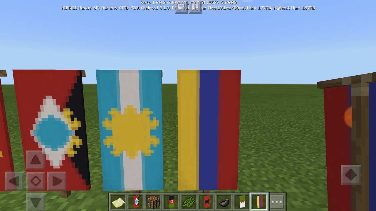 How to make the Armenia banner in Minecraft PE