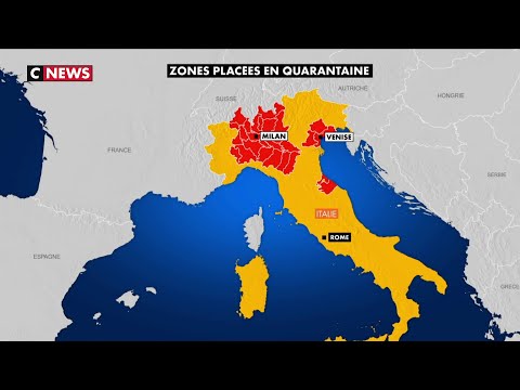 Coronavirus: une partie de l'Italie du Nord placée sous cloche Coronavirus: une partie de l'Italie du Nord placée sous cloche