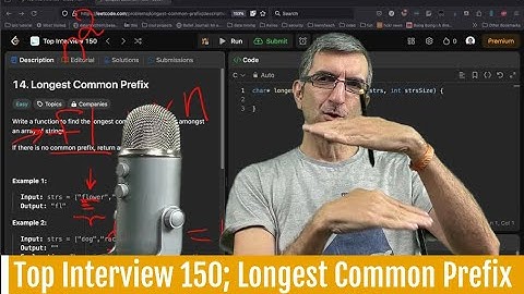 Top Algorithm Interview questions: Longest common prefix
