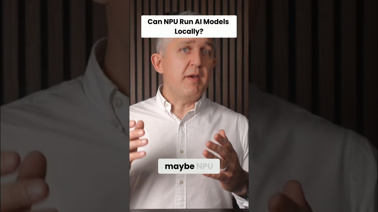 Can NPU Run Models Locally? #shorts