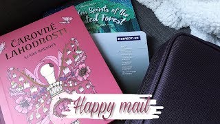 HAPPY MAIL: Coloring books & watercolor pencils