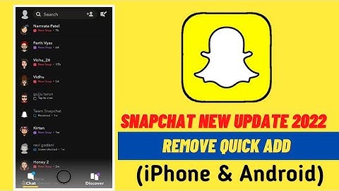 How To Remove Snapchat Quick Add In 2022 Update !! Remove Snapchat Quick Add ( iOS & Android)