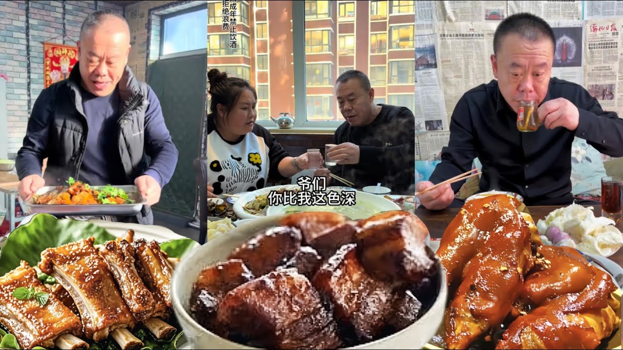 二哥做的饭真好吃，香迷糊了~The food made by my second brother is so delicious that it makes me feel dizzy #food