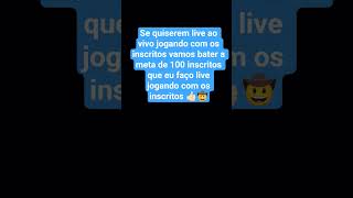 querem live jogando com os inscritos?🤔