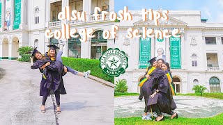 dlsu frosh tips // college of science