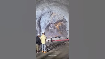 Shield process of hydropower station tunnel- Good tools and machinery make work easy #shorts